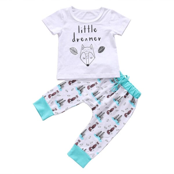 Newborn Baby Clothes Set T-shirt Tops Pants Little Boys and Girls Outfits - Image 3