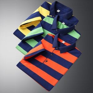 Casual Striped Half Sleeve