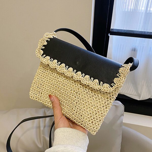 Women's Straw Mori Style Western Style All-matching Beach Crossbody Bag - Image 2