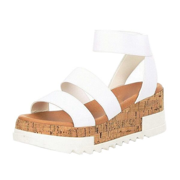 Women's thick-soled hemp rope straw sandals - Image 8