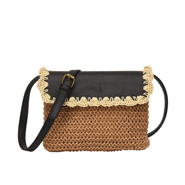 Women's Straw Mori Style Western Style All-matching Beach Crossbody Bag - Image 5