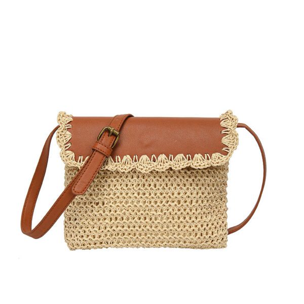 Women's Straw Mori Style Western Style All-matching Beach Crossbody Bag - Image 8