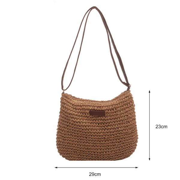 Niche Design Vacation Straw Tote Bag - Image 9