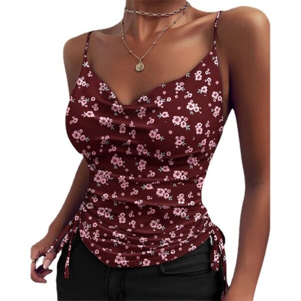 Spaghetti Strap Tops V-neck Camisole Shirts Women Summer Clothes - Image 7