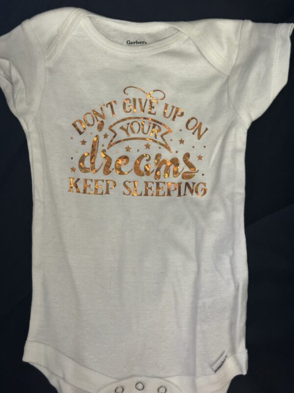 Baby Onesie with Saying on front