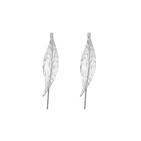 Fashion Temperamental Minority Irregular Leaf-shaped Earring Asian Gold Earrings - Image 6