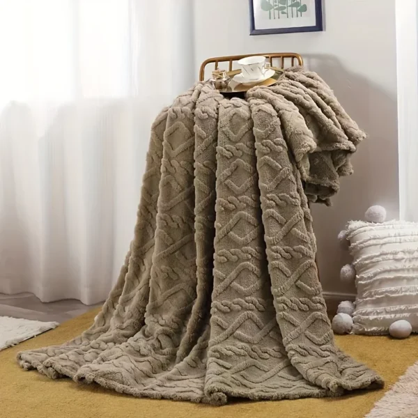Lightweight Breathable Blanket For Hot Sleepers, Luxury Bedding, Sofa, Bench, - Image 8