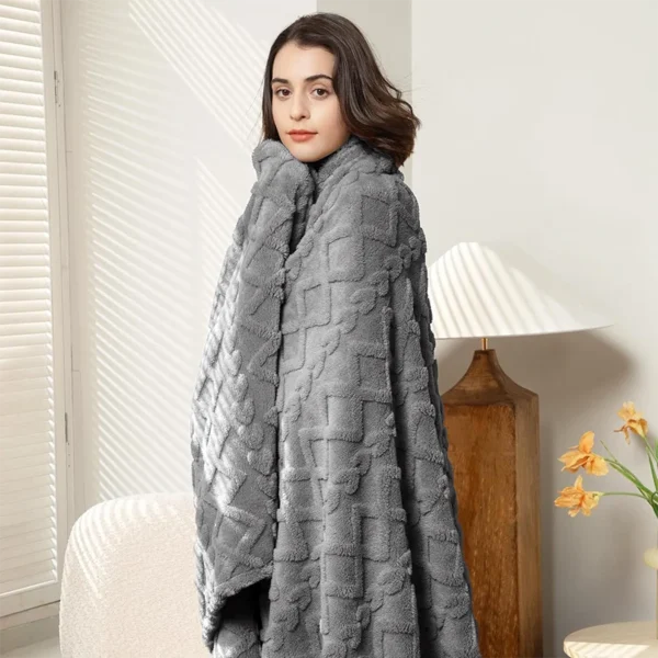 Lightweight Breathable Blanket For Hot Sleepers, Luxury Bedding, Sofa, Bench, - Image 5