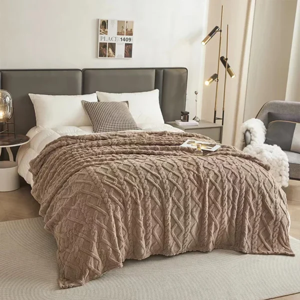 Lightweight Breathable Blanket For Hot Sleepers, Luxury Bedding, Sofa, Bench, - Image 14