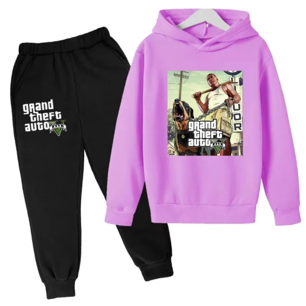 Kids Clothing GTA Street Games Print Hoodie Boys Girls Toddler Birthday Gift Sweatshirt - Image 23