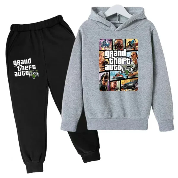 Kids Clothing GTA Street Games Print Hoodie Boys Girls Toddler Birthday Gift Sweatshirt - Image 9