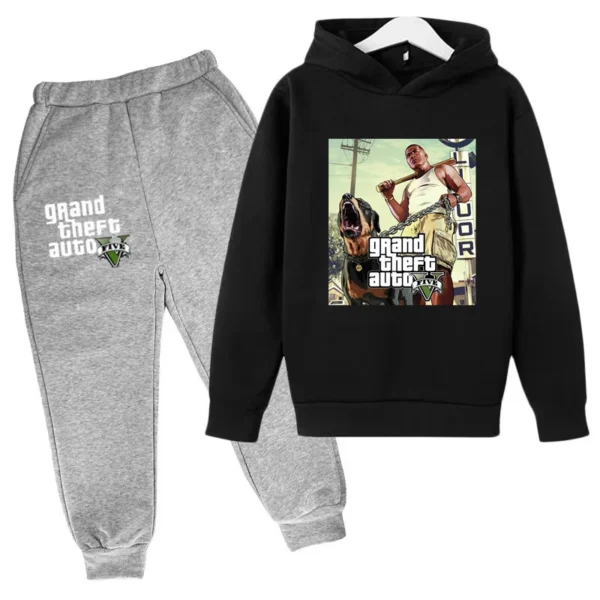 Kids Clothing GTA Street Games Print Hoodie Boys Girls Toddler Birthday Gift Sweatshirt - Image 30
