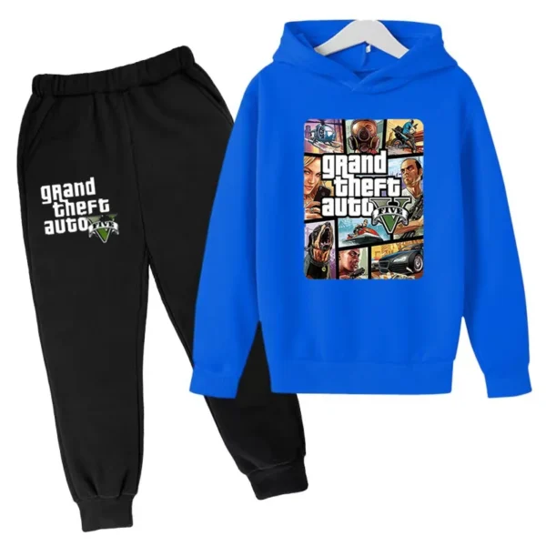 Kids Clothing GTA Street Games Print Hoodie Boys Girls Toddler Birthday Gift Sweatshirt - Image 12
