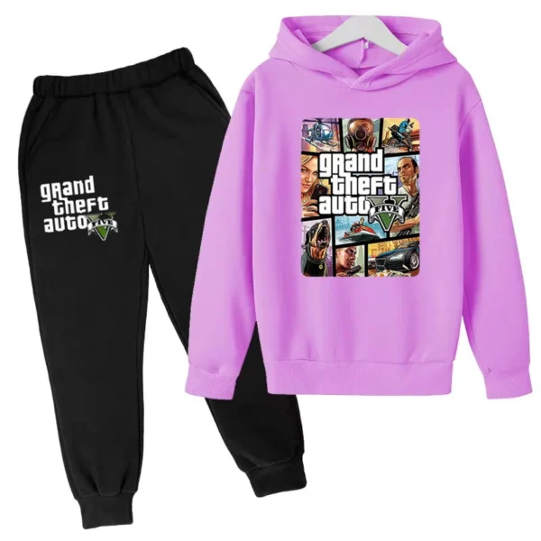 Kids Clothing GTA Street Games Print Hoodie Boys Girls Toddler Birthday Gift Sweatshirt - Image 13