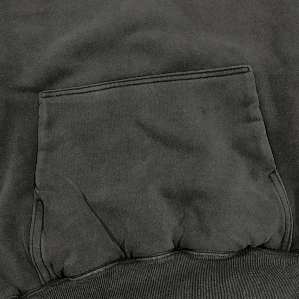High Street Front Pocket Washed Baggy Black Hooded Hoodies Mens Solid Cleanfit Pullover Casual Sweatshirts Oversized - Image 8
