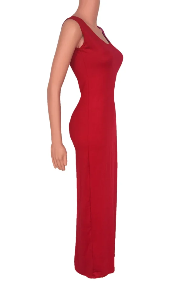 Sexy Solid Color Slim Bodycon Long Maxi Dress Women Elegant Sleeveless Skinny Dress Club Party Vestidos - Image 14