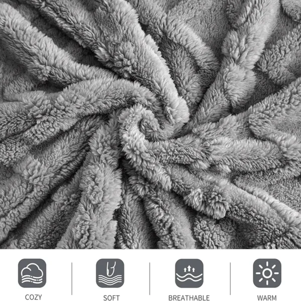 Lightweight Breathable Blanket For Hot Sleepers, Luxury Bedding, Sofa, Bench, - Image 4