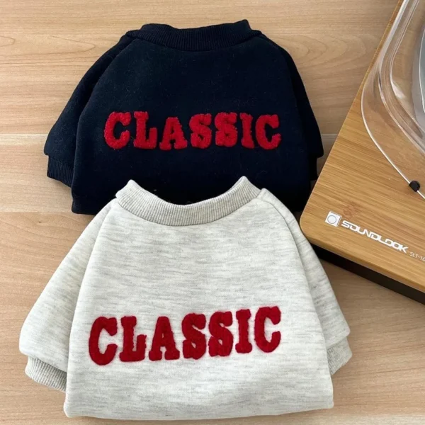 Luxury Dog Hoodies Letter Print Dog Pullovers Winter Warm Puppy Clothes Cute Cat Hoodies Pet Sweatshirt Bichon Frise Dog Clothes