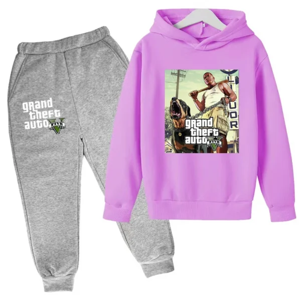 Kids Clothing GTA Street Games Print Hoodie Boys Girls Toddler Birthday Gift Sweatshirt - Image 22