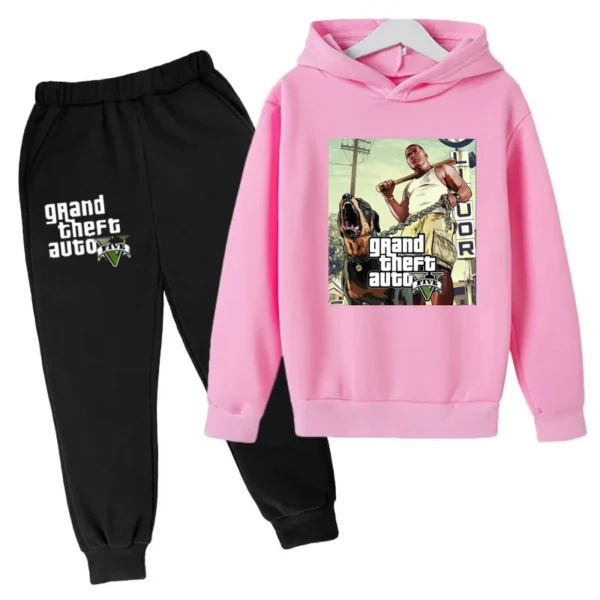Kids Clothing GTA Street Games Print Hoodie Boys Girls Toddler Birthday Gift Sweatshirt - Image 6