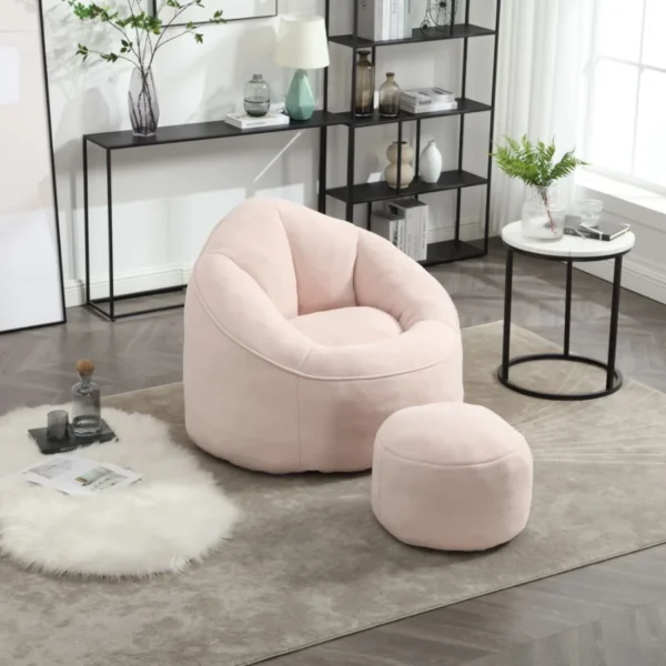 Bedding Bean Bag Sofa Chair High Pressure Foam Bean Bag Chair Adult Material with Padded Foam Padding Compressed Bean Bag With - Image 10