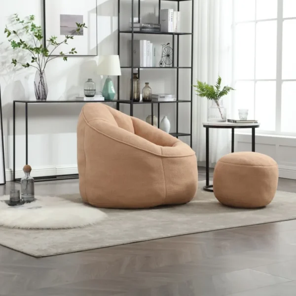 Bedding Bean Bag Sofa Chair High Pressure Foam Bean Bag Chair Adult Material with Padded Foam Padding Compressed Bean Bag With - Image 10