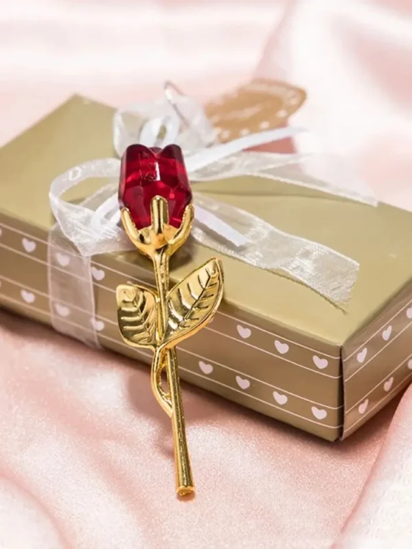 6 Colors Crystal Twig Rose Gift Box Creative Valentine's Day Mother's Day Gift Desktop Decorative Ornaments - Image 12