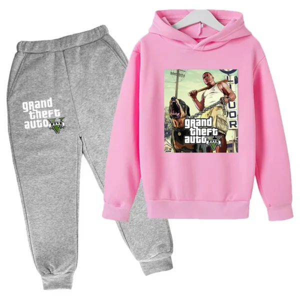 Kids Clothing GTA Street Games Print Hoodie Boys Girls Toddler Birthday Gift Sweatshirt - Image 26