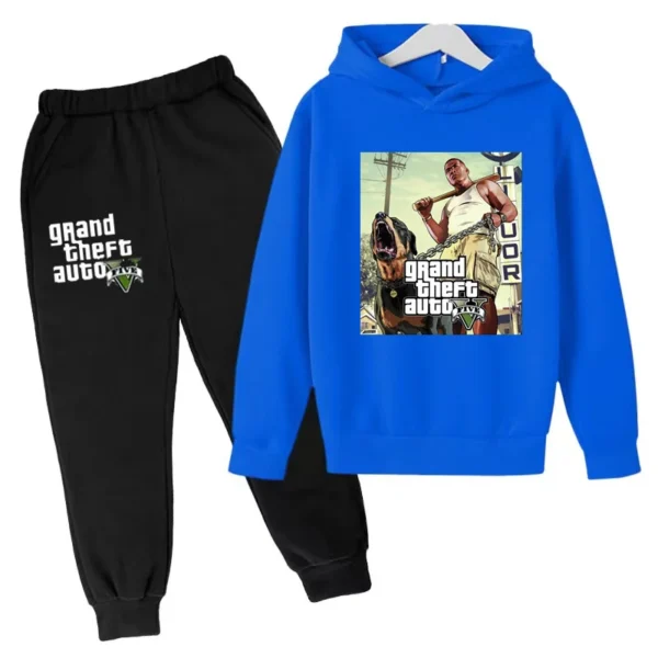 Kids Clothing GTA Street Games Print Hoodie Boys Girls Toddler Birthday Gift Sweatshirt - Image 3