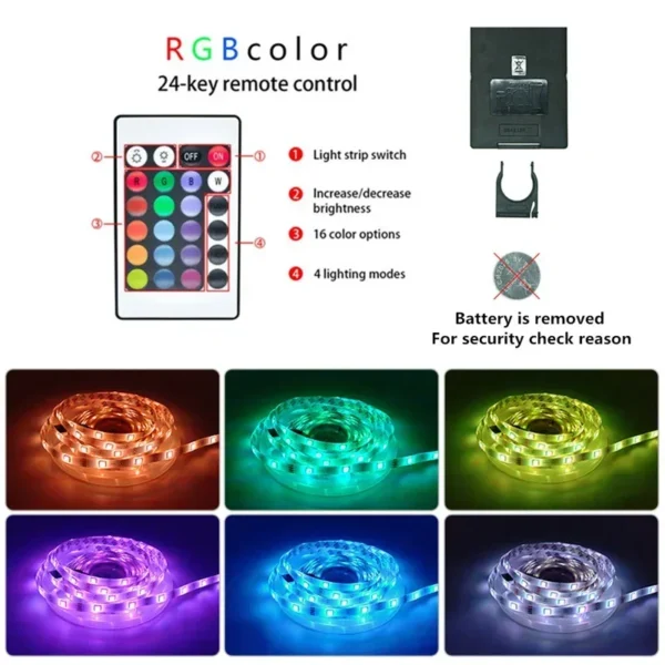 USB LED Strip Lights APP Control Color Changing 5050 RGB Led Light Flexible Lamp Tape for Room Decoration TV Backlight Diode - Image 13
