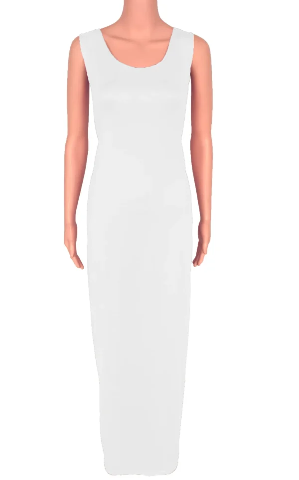 Sexy Solid Color Slim Bodycon Long Maxi Dress Women Elegant Sleeveless Skinny Dress Club Party Vestidos - Image 10