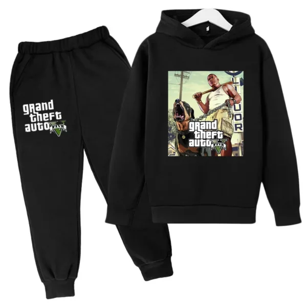 Kids Clothing GTA Street Games Print Hoodie Boys Girls Toddler Birthday Gift Sweatshirt - Image 2