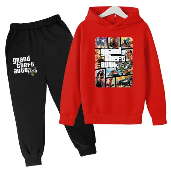 Kids Clothing GTA Street Games Print Hoodie Boys Girls Toddler Birthday Gift Sweatshirt - Image 7