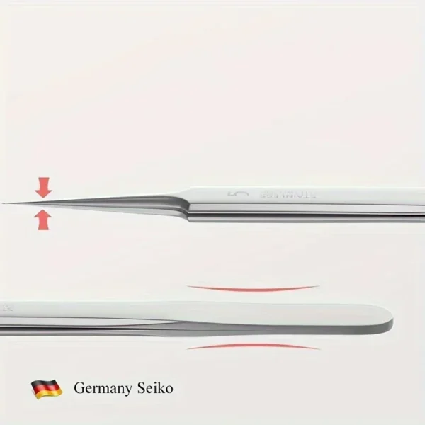 1 Pack Extra Fine No. 5 Cellular Acne Blackhead Tweezers - Facial Beauty Remove Acne Needle Tools for Skin Care - Image 8