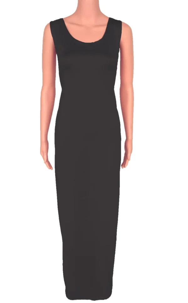 Sexy Solid Color Slim Bodycon Long Maxi Dress Women Elegant Sleeveless Skinny Dress Club Party Vestidos - Image 11