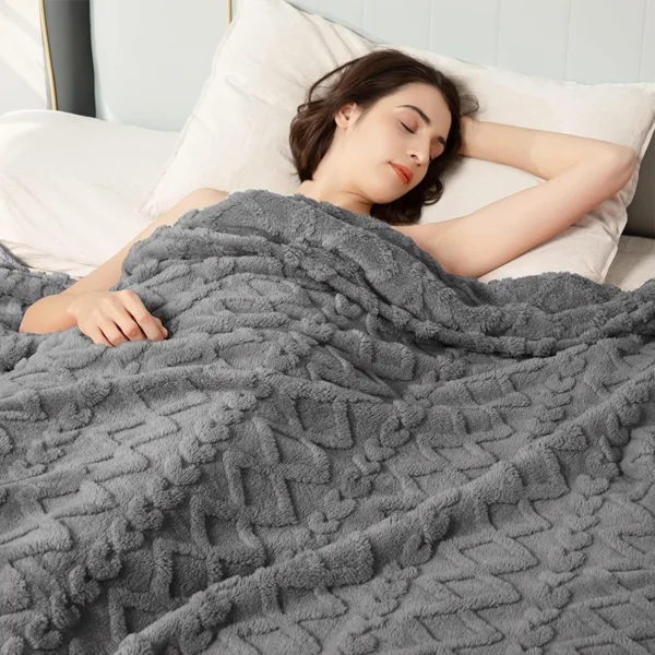 Lightweight Breathable Blanket For Hot Sleepers, Luxury Bedding, Sofa, Bench, - Image 6