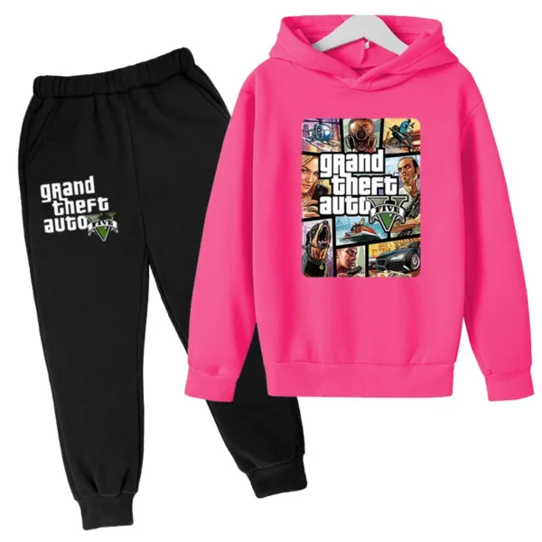 Kids Clothing GTA Street Games Print Hoodie Boys Girls Toddler Birthday Gift Sweatshirt - Image 15