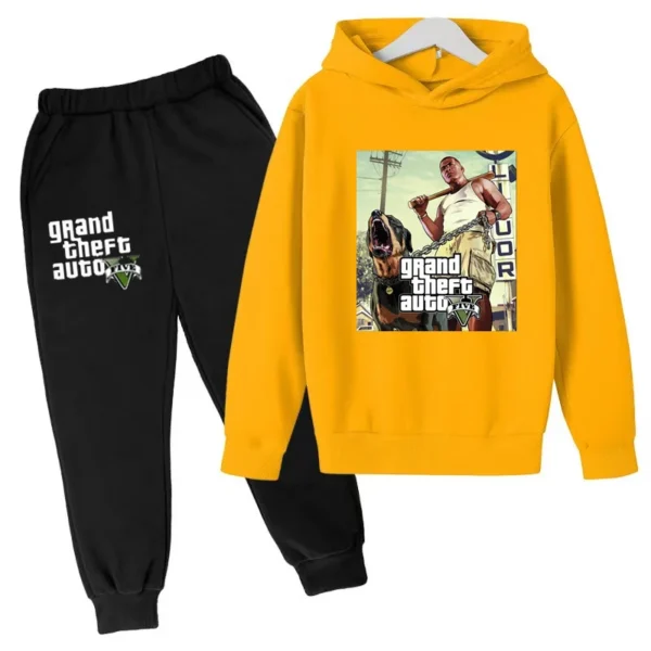 Kids Clothing GTA Street Games Print Hoodie Boys Girls Toddler Birthday Gift Sweatshirt - Image 20