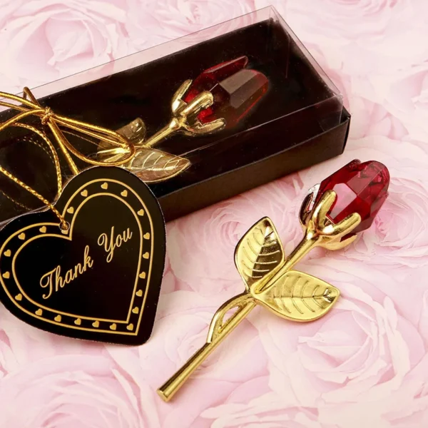 6 Colors Crystal Twig Rose Gift Box Creative Valentine's Day Mother's Day Gift Desktop Decorative Ornaments - Image 2