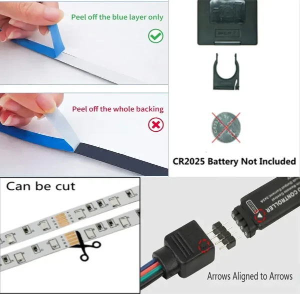 USB LED Strip Lights APP Control Color Changing 5050 RGB Led Light Flexible Lamp Tape for Room Decoration TV Backlight Diode - Image 17
