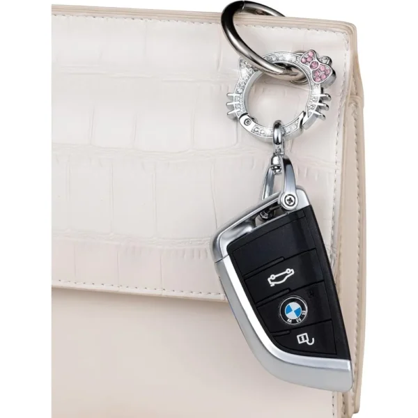 Car Keychain for Women, Carabiner Keychain with Key Rings - Image 6