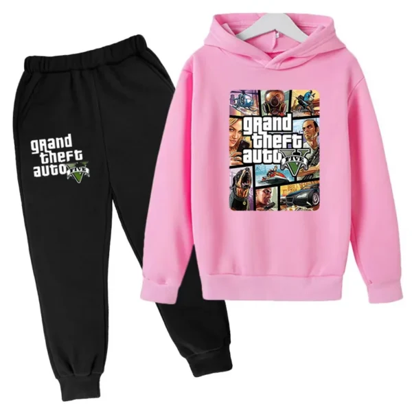 Kids Clothing GTA Street Games Print Hoodie Boys Girls Toddler Birthday Gift Sweatshirt - Image 10