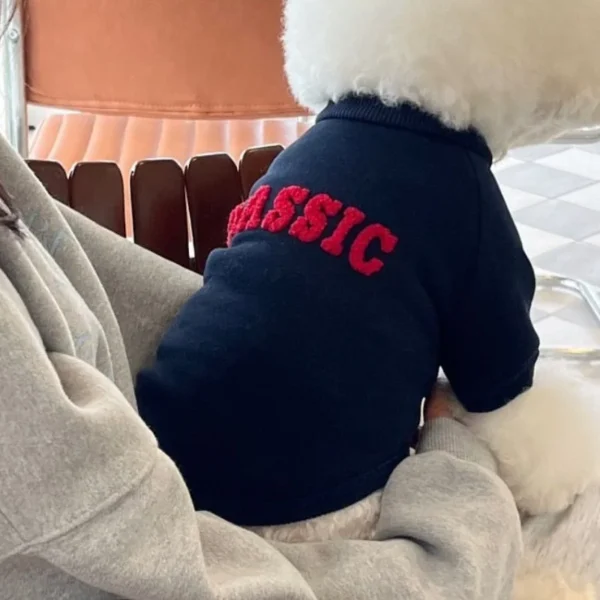 Luxury Dog Hoodies Letter Print Dog Pullovers Winter Warm Puppy Clothes Cute Cat Hoodies Pet Sweatshirt Bichon Frise Dog Clothes - Image 4