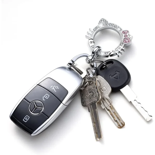 Car Keychain for Women, Carabiner Keychain with Key Rings - Image 5