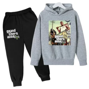Kids Clothing GTA Street Games Print Hoodie Boys Girls Toddler Birthday Gift Sweatshirt