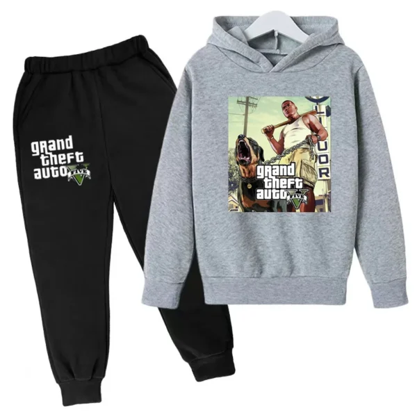 Kids Clothing GTA Street Games Print Hoodie Boys Girls Toddler Birthday Gift Sweatshirt
