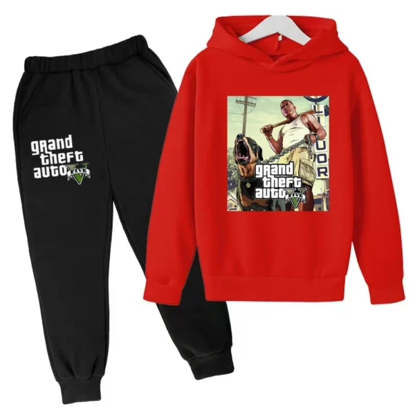 Kids Clothing GTA Street Games Print Hoodie Boys Girls Toddler Birthday Gift Sweatshirt - Image 4
