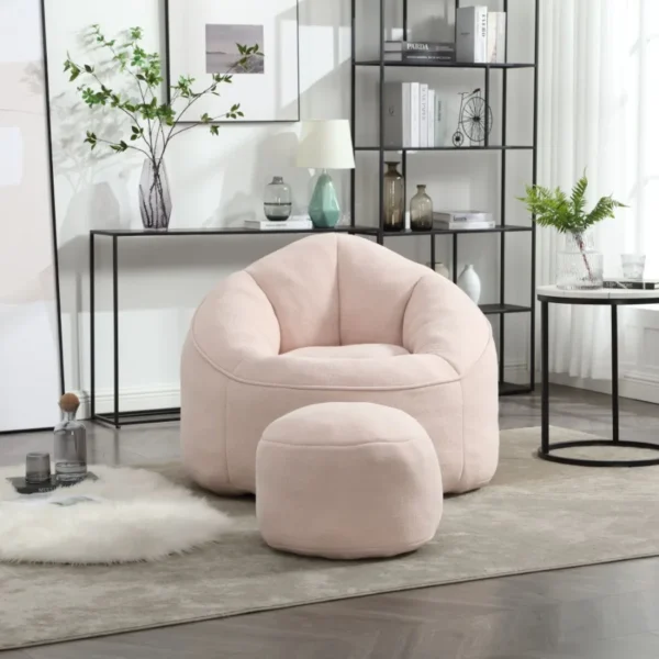 Bedding Bean Bag Sofa Chair High Pressure Foam Bean Bag Chair Adult Material with Padded Foam Padding Compressed Bean Bag With - Image 9
