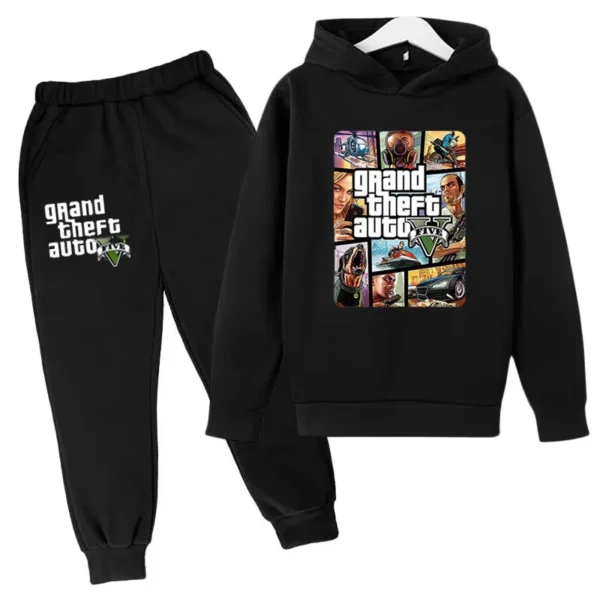 Kids Clothing GTA Street Games Print Hoodie Boys Girls Toddler Birthday Gift Sweatshirt - Image 21