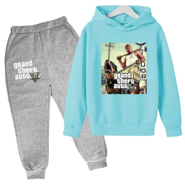 Kids Clothing GTA Street Games Print Hoodie Boys Girls Toddler Birthday Gift Sweatshirt - Image 17